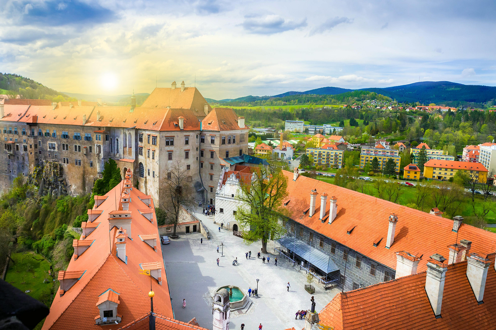 Чешский Крумлов и Глубока над Влтавой